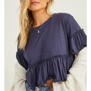 alterd state purple ruffle top
